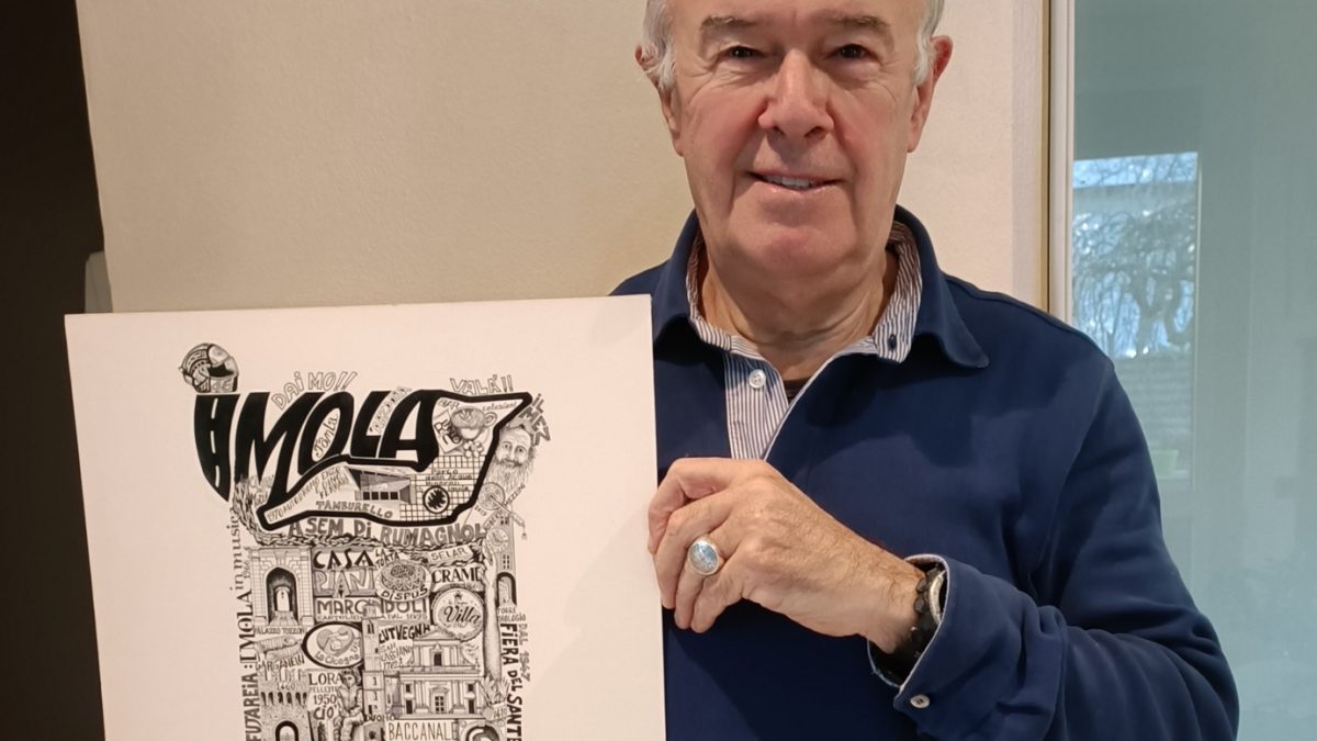 TRISTANO BOSI, UNA STAMPA A CHINA CHE OMAGGIA IMOLA