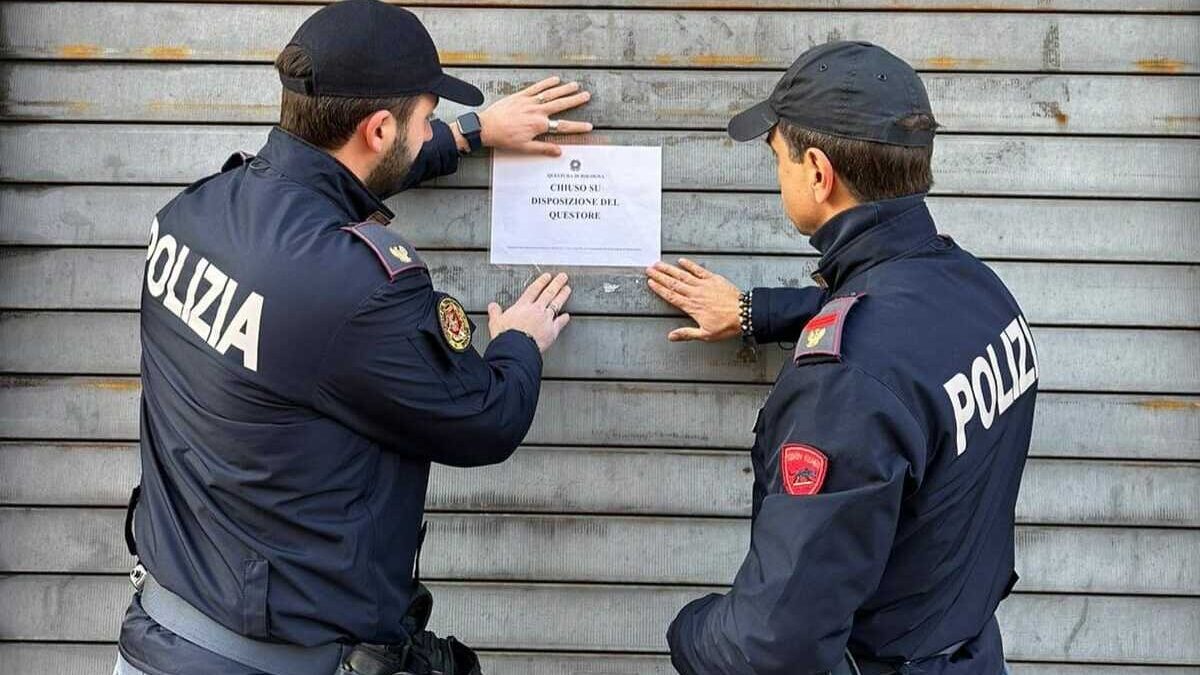 VIA PISACANE, QUESTORE CHIUDE BAR PER 10 GIORNI