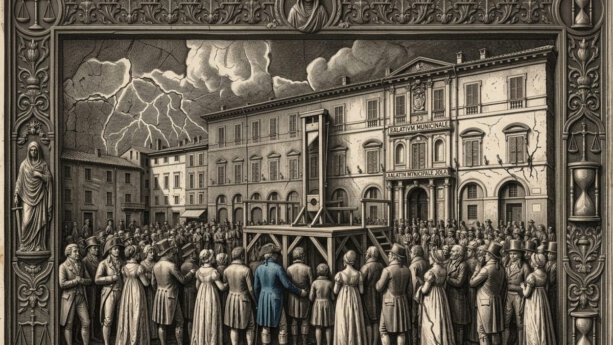 Imola, 1811. Tre criminali vennero ghigliottinati in centro storico